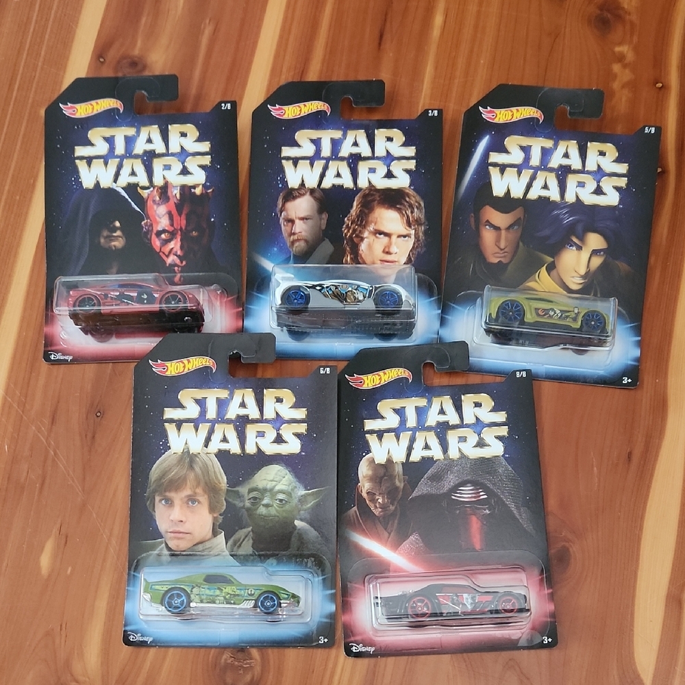 Hot Wheels Star Wars Character Cars Set Of 5